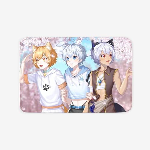 【凯×泽×荷 春日漫游】60x40方形德芙绒地垫